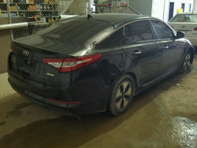 KNAGM4AD6D5061144 - 2013 KIA OPTIMA HYB BLACK photo 4