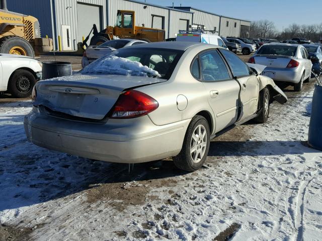 1FAFP53U65A185941 - 2005 FORD TAURUS SE BEIGE photo 4