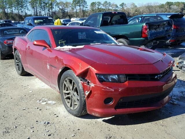 2G1FB1E34F9258090 - 2015 CHEVROLET CAMARO LS RED photo 1