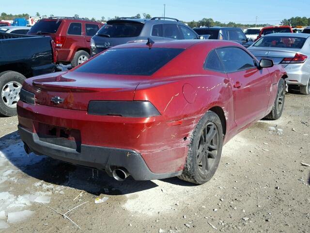 2G1FB1E34F9258090 - 2015 CHEVROLET CAMARO LS RED photo 4