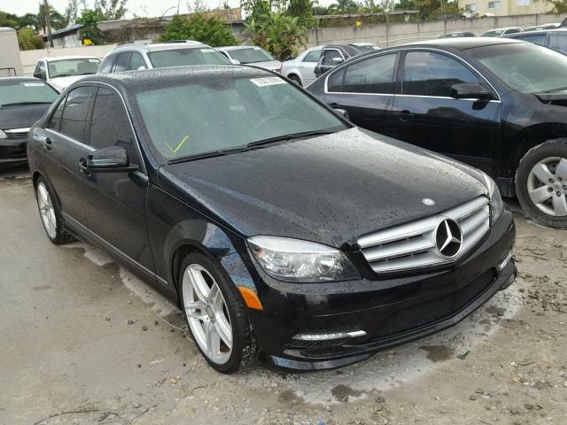 WDDGF5EBXBR168611 - 2011 MERCEDES-BENZ C 300 BLACK photo 1