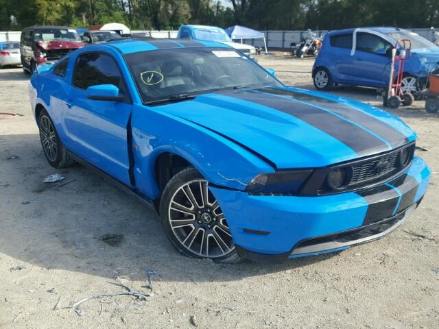 1ZVBP8CH1A5150706 - 2010 FORD MUSTANG GT BLUE photo 1