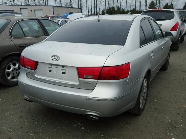 5NPEU46F69H536769 - 2009 HYUNDAI SONATA SE SILVER photo 4