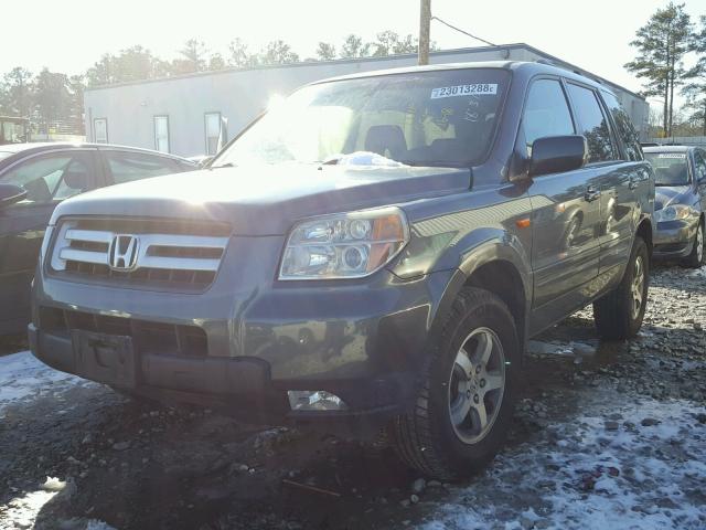 5FNYF28566B045872 - 2006 HONDA PILOT EX BLUE photo 2