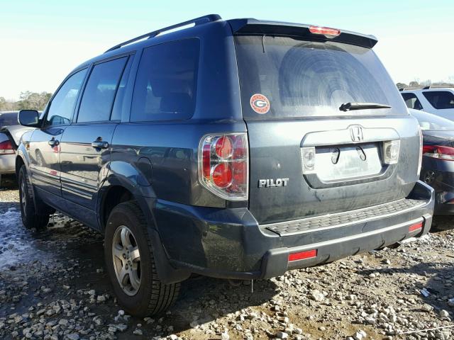 5FNYF28566B045872 - 2006 HONDA PILOT EX BLUE photo 3