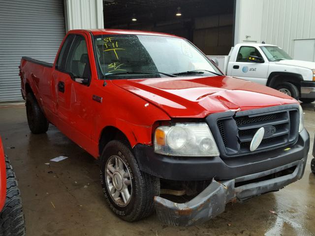 1FTRF12W07KD35822 - 2007 FORD F150 RED photo 1