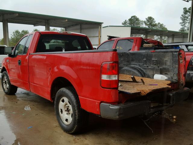 1FTRF12W07KD35822 - 2007 FORD F150 RED photo 3