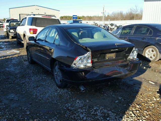 YV1RS592072613960 - 2007 VOLVO S60 2.5T BLACK photo 3