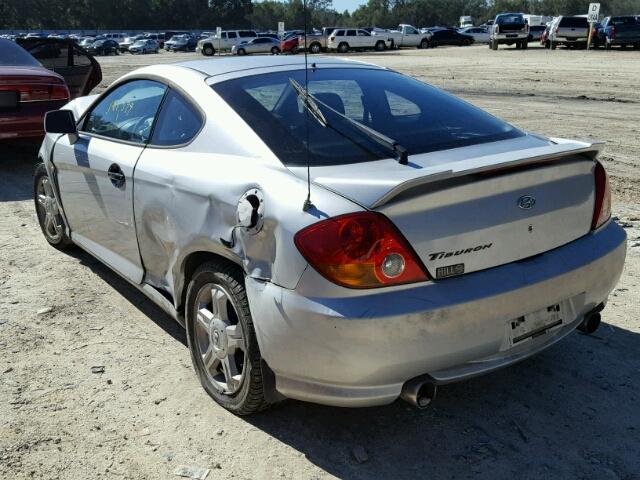 KMHHM65D14U115545 - 2004 HYUNDAI TIBURON SILVER photo 3