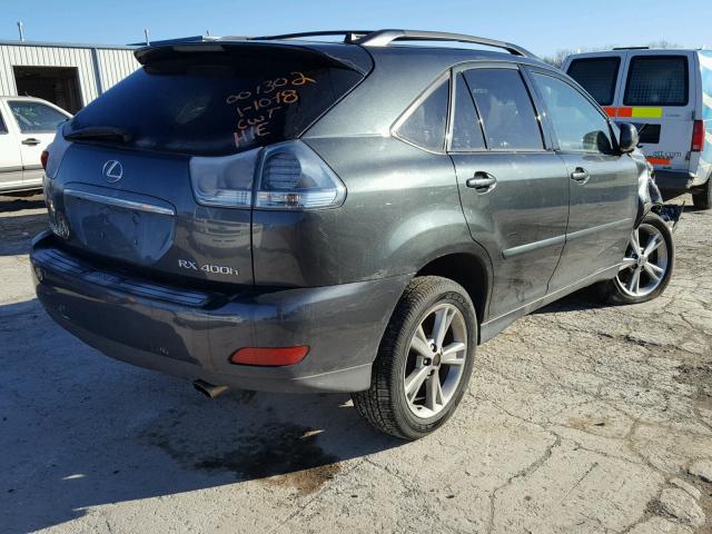 JTJHW31UX60021061 - 2006 LEXUS RX 400 CHARCOAL photo 4