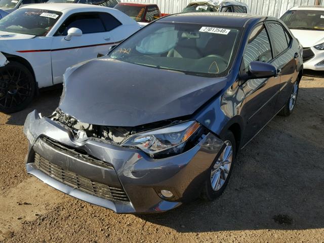 5YFBURHEXFP325464 - 2015 TOYOTA COROLLA L CHARCOAL photo 2