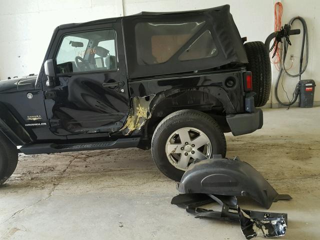 1J8FA54178L593494 - 2008 JEEP WRANGLER S BLACK photo 9