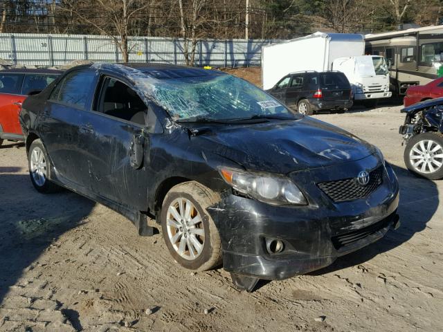 1NXBU40E79Z077837 - 2009 TOYOTA COROLLA BA BLACK photo 1