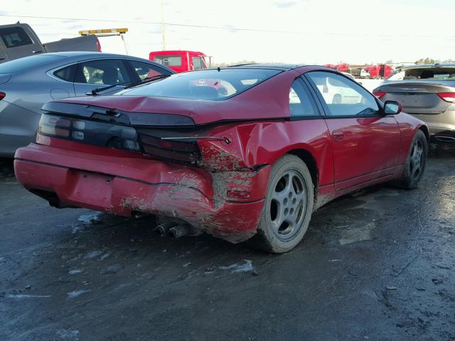 JN1RZ24H7NX520013 - 1992 NISSAN 300ZX RED photo 4