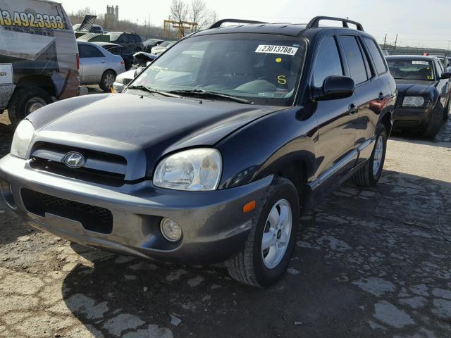 KM8SC73D85U893327 - 2005 HYUNDAI SANTA FE G BLUE photo 2