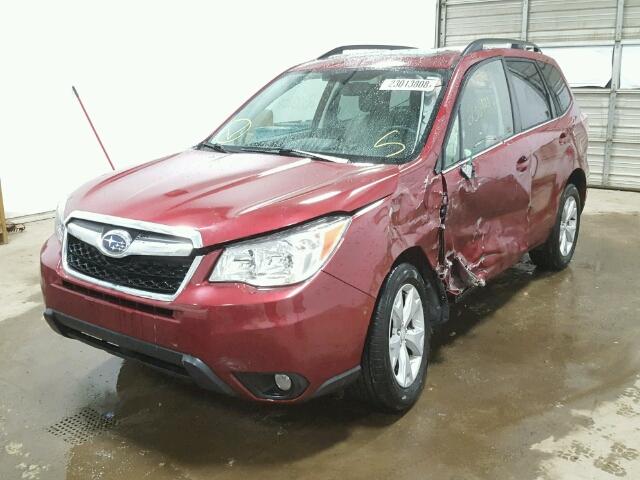 JF2SJAHCXGH458040 - 2016 SUBARU FORESTER 2 MAROON photo 2