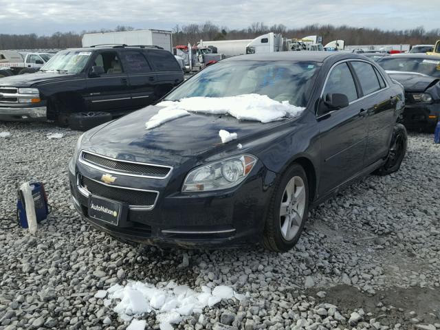 1G1ZG57BX9F166942 - 2009 CHEVROLET MALIBU LS BLACK photo 2