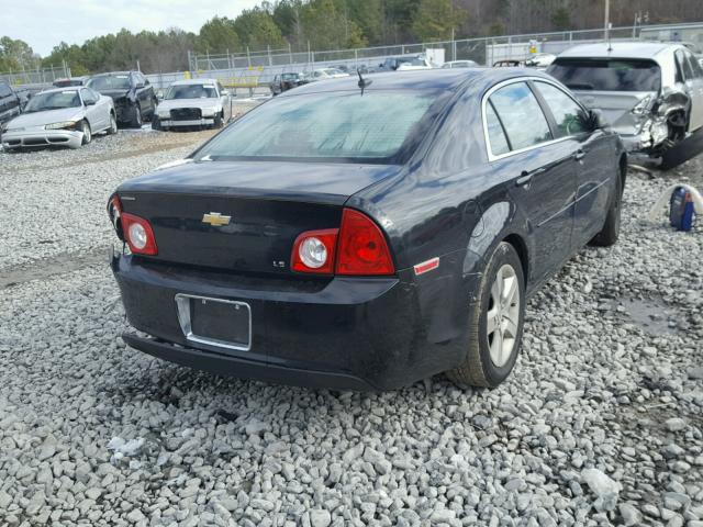 1G1ZG57BX9F166942 - 2009 CHEVROLET MALIBU LS BLACK photo 4