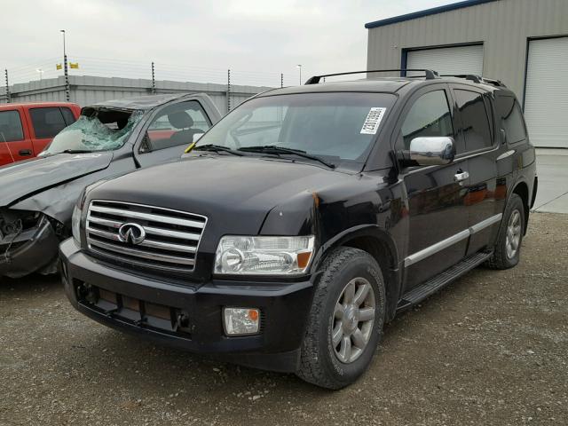 5N3AA08C06N806161 - 2006 INFINITI QX56 BLACK photo 2