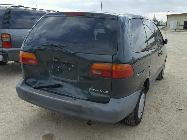 4T3ZF19C7XU138553 - 1999 TOYOTA SIENNA GREEN photo 4