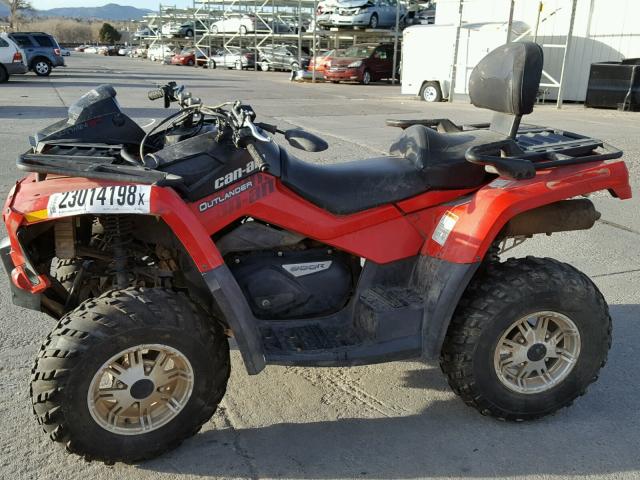 3JBEMHN18AJ000034 - 2010 CAN-AM OUTLANDER RED photo 6