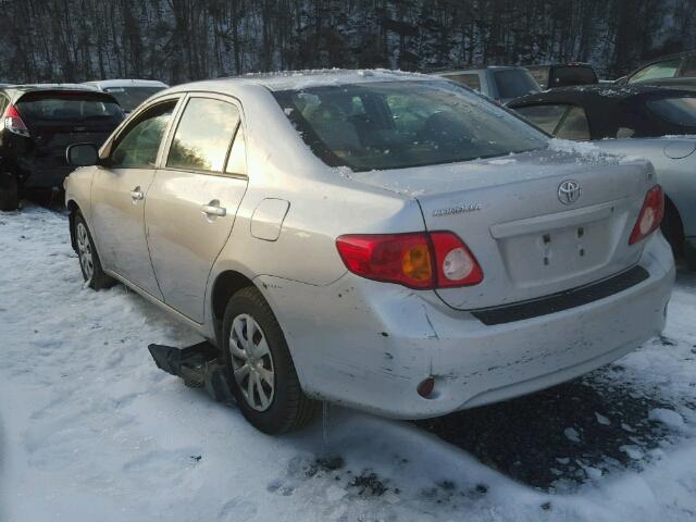 1NXBU4EE5AZ167047 - 2010 TOYOTA COROLLA BA SILVER photo 3