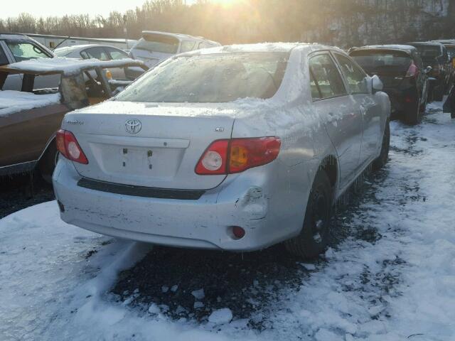 1NXBU4EE5AZ167047 - 2010 TOYOTA COROLLA BA SILVER photo 4