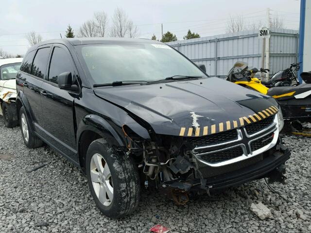 3C4PDCABXFT649661 - 2015 DODGE JOURNEY SE BLACK photo 1