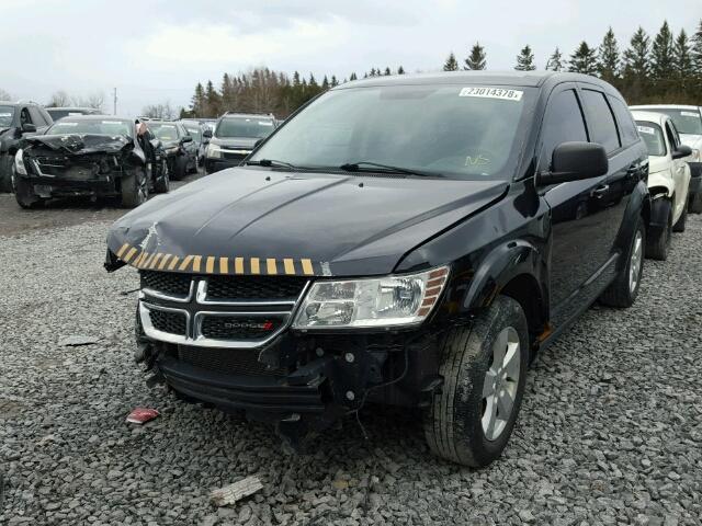 3C4PDCABXFT649661 - 2015 DODGE JOURNEY SE BLACK photo 2