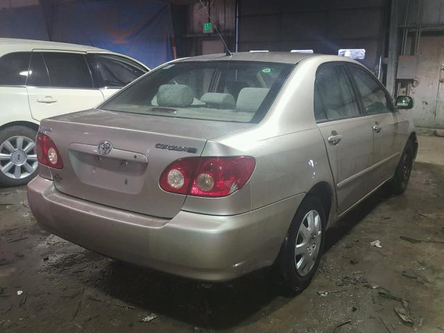 2T1BR32E68C903103 - 2008 TOYOTA COROLLA CE TAN photo 4