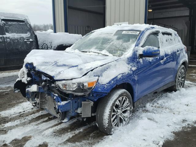 JA4AR3AW2GZ050266 - 2016 MITSUBISHI OUTLANDER BLUE photo 2