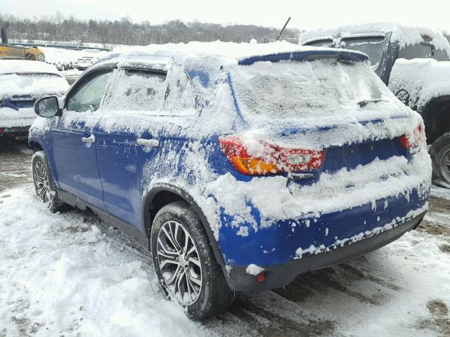 JA4AR3AW2GZ050266 - 2016 MITSUBISHI OUTLANDER BLUE photo 3