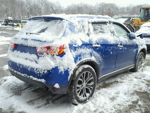 JA4AR3AW2GZ050266 - 2016 MITSUBISHI OUTLANDER BLUE photo 4