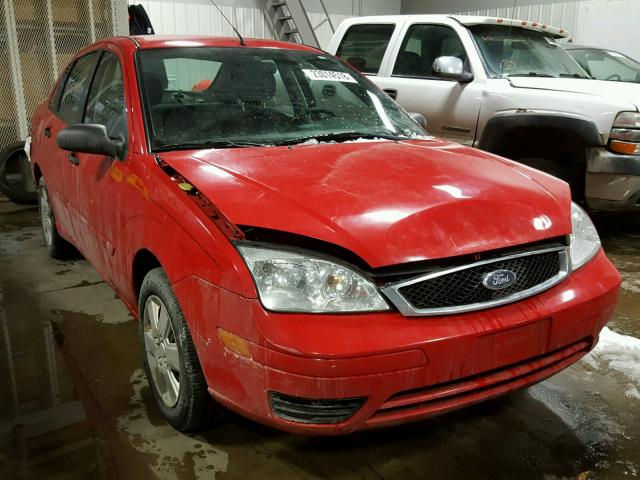 1FAFP34N46W252181 - 2006 FORD FOCUS ZX4 RED photo 1