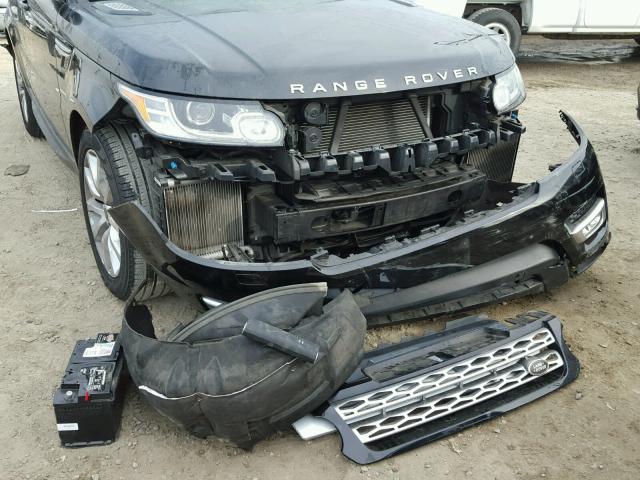 SALWR2VF6EA304078 - 2014 LAND ROVER RANGE ROVE BLACK photo 9