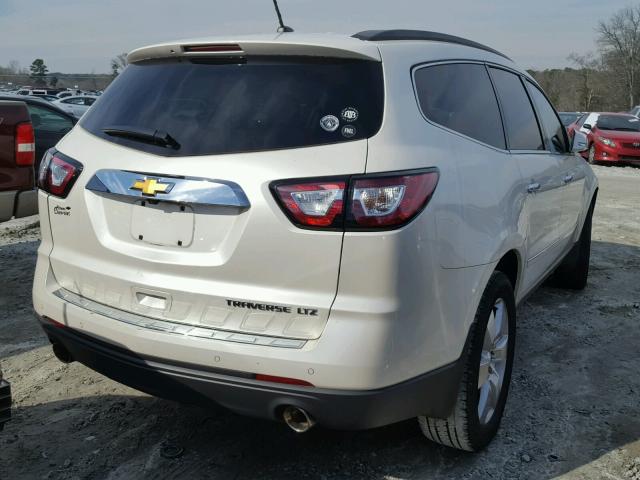 1GNKRJKD5FJ138812 - 2015 CHEVROLET TRAVERSE L WHITE photo 4