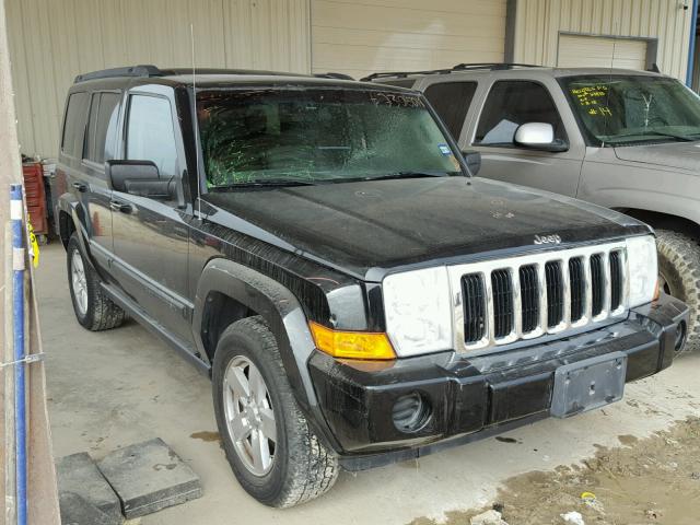 1J8HH48K07C666799 - 2007 JEEP COMMANDER BLACK photo 1