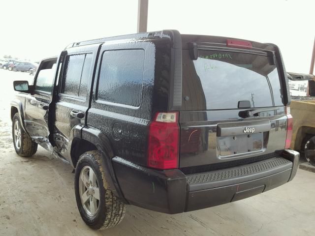 1J8HH48K07C666799 - 2007 JEEP COMMANDER BLACK photo 3