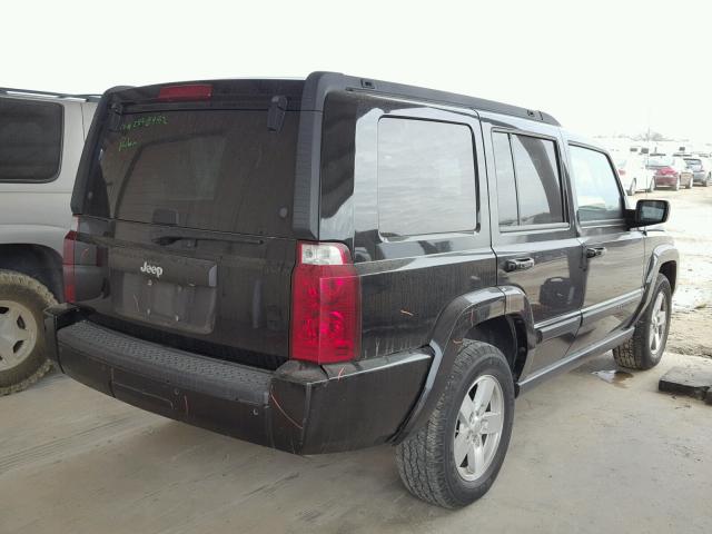 1J8HH48K07C666799 - 2007 JEEP COMMANDER BLACK photo 4