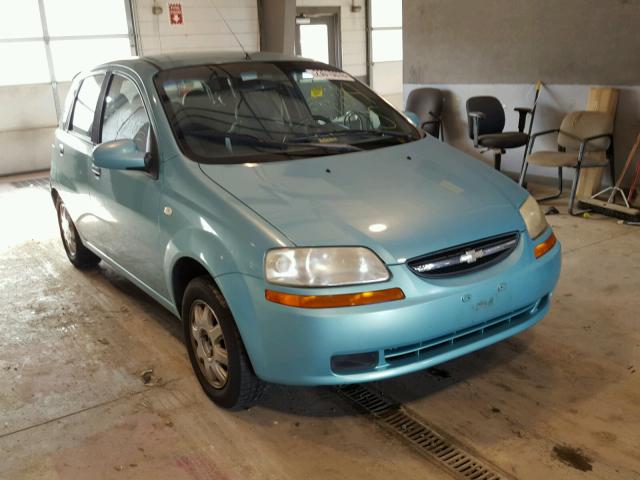 KL1TD62625B437135 - 2005 CHEVROLET AVEO BLUE photo 1