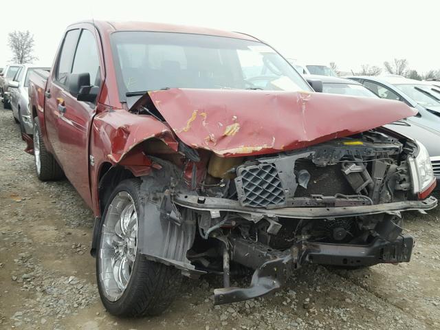 1N6AA07A54N571490 - 2004 NISSAN TITAN XE MAROON photo 1