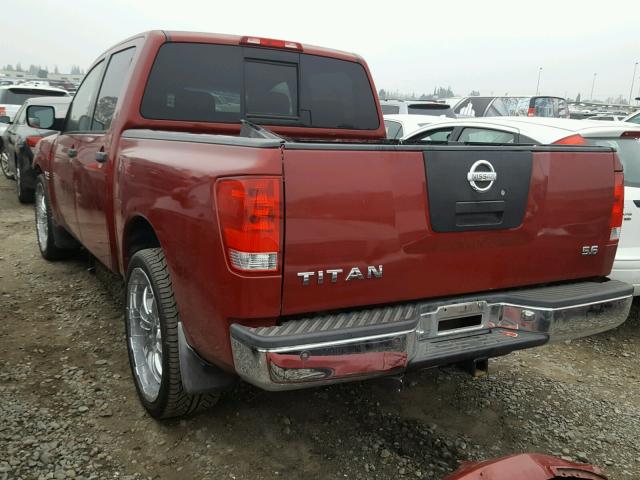 1N6AA07A54N571490 - 2004 NISSAN TITAN XE MAROON photo 3