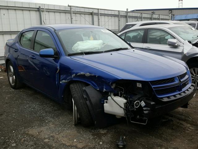 1C3CDZCB6DN664254 - 2013 DODGE AVENGER SX BLUE photo 1