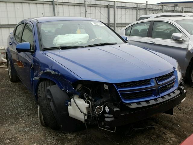 1C3CDZCB6DN664254 - 2013 DODGE AVENGER SX BLUE photo 9