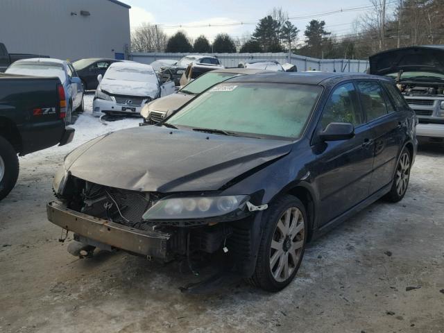 1YVHP83D375M05384 - 2007 MAZDA 6 S BLACK photo 2