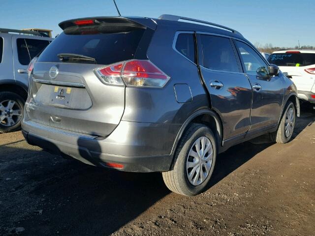 KNMAT2MT4GP622159 - 2016 NISSAN ROGUE S GRAY photo 4