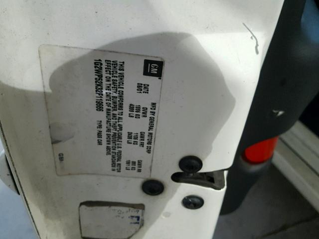 1G2WP52K32F119666 - 2002 PONTIAC GRAND PRIX WHITE photo 10