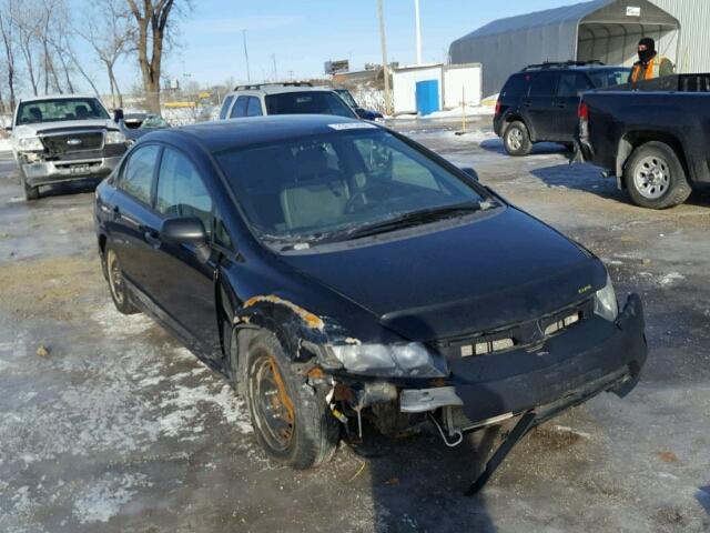 1HGFA15306L802573 - 2006 HONDA CIVIC DX BLACK photo 1