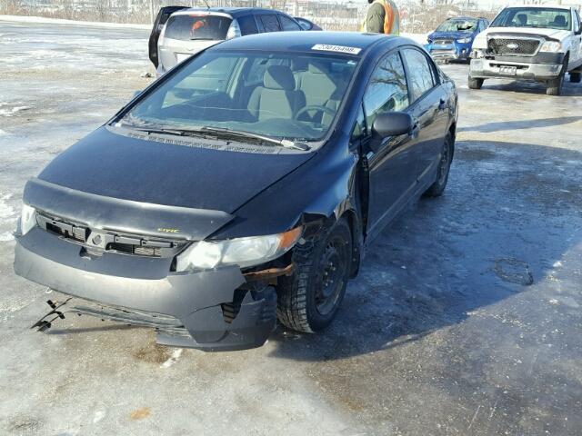 1HGFA15306L802573 - 2006 HONDA CIVIC DX BLACK photo 2