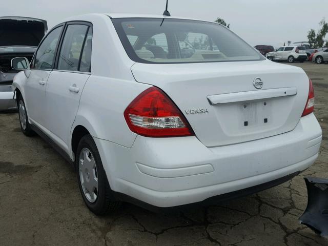 3N1BC11EX9L361044 - 2009 NISSAN VERSA S WHITE photo 3